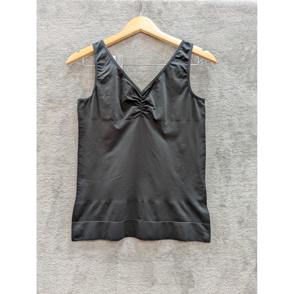 Cacique Shapewear Tank Womens 14/16 Black VNeck